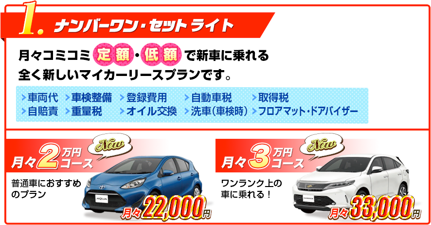 ナンバーワンセットライト